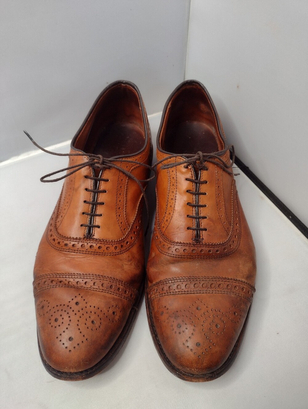 Allen Edmonds Strand Cap-Toe Oxford Brogue Hand Made Dress Shoe 12 1/2 D A23